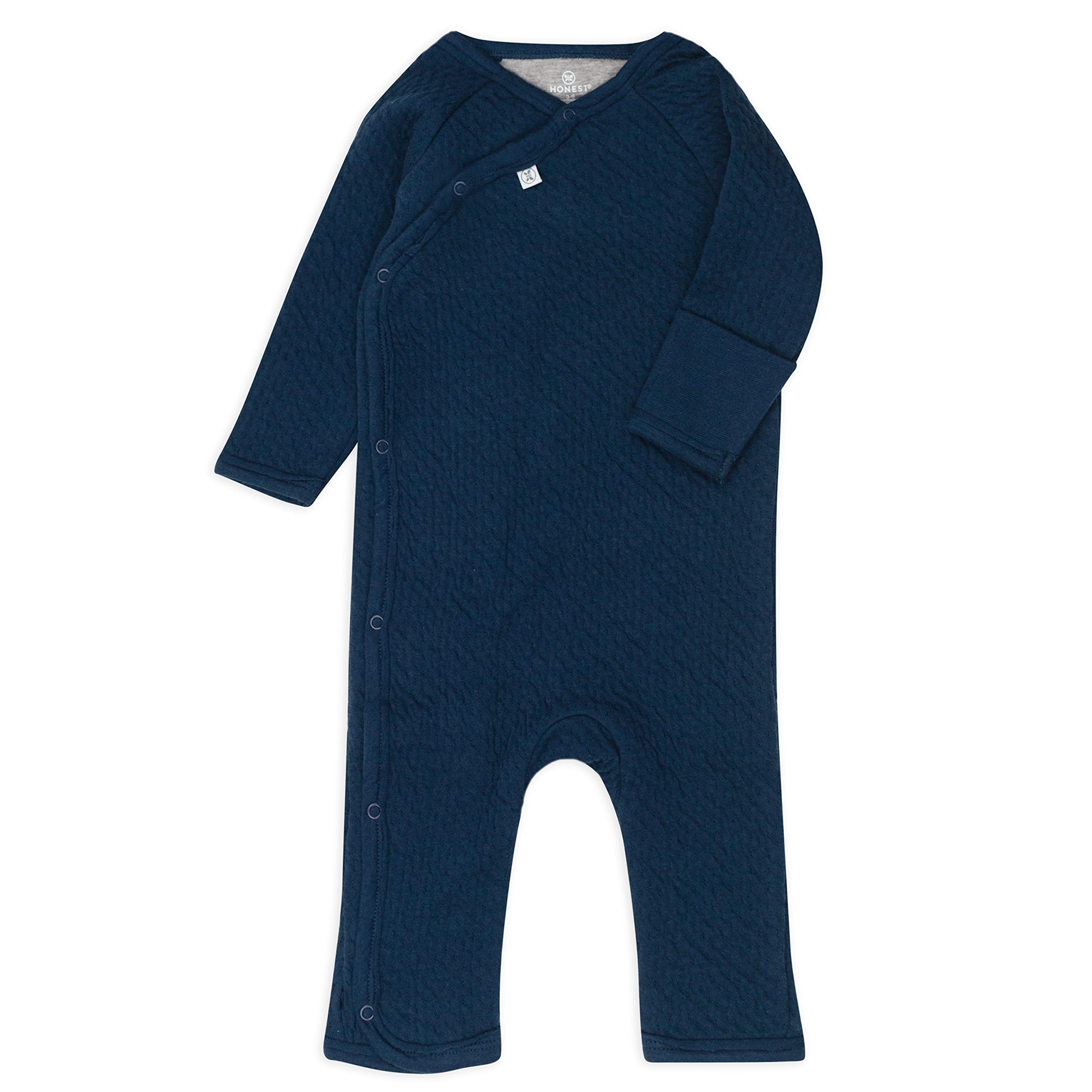 HonestBaby Dziecięcy kombinezon z bawełny organicznej matelasse kimono kombinezon dla malucha zestaw T-shirt