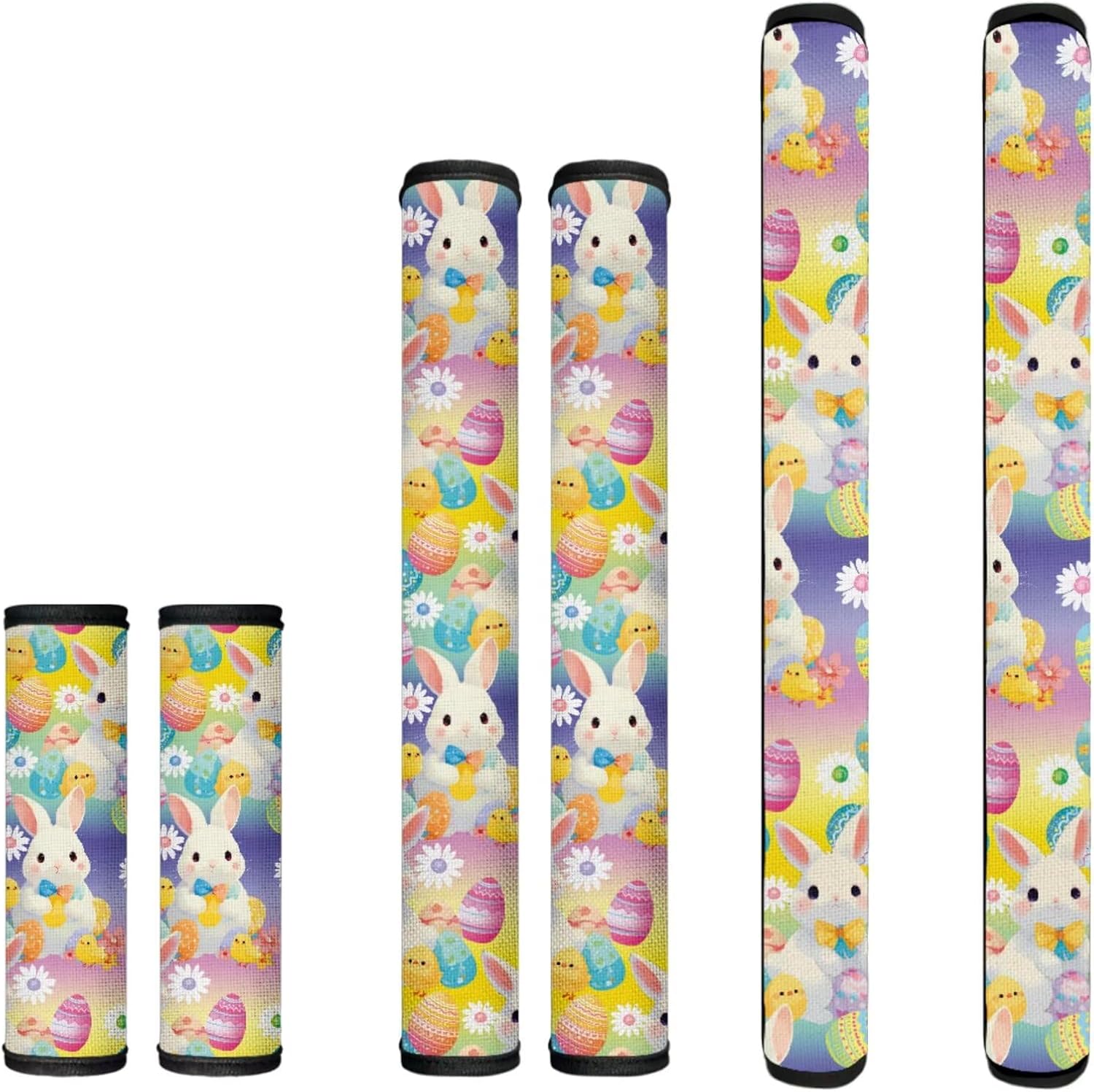 Halloween Refrigerator Door Handle Covers Set of 6 Ghost Pumpkin Print Kitchen Appliance Handle Anti-Dust Protector for Fridge Oven Cabinet Dishwasher