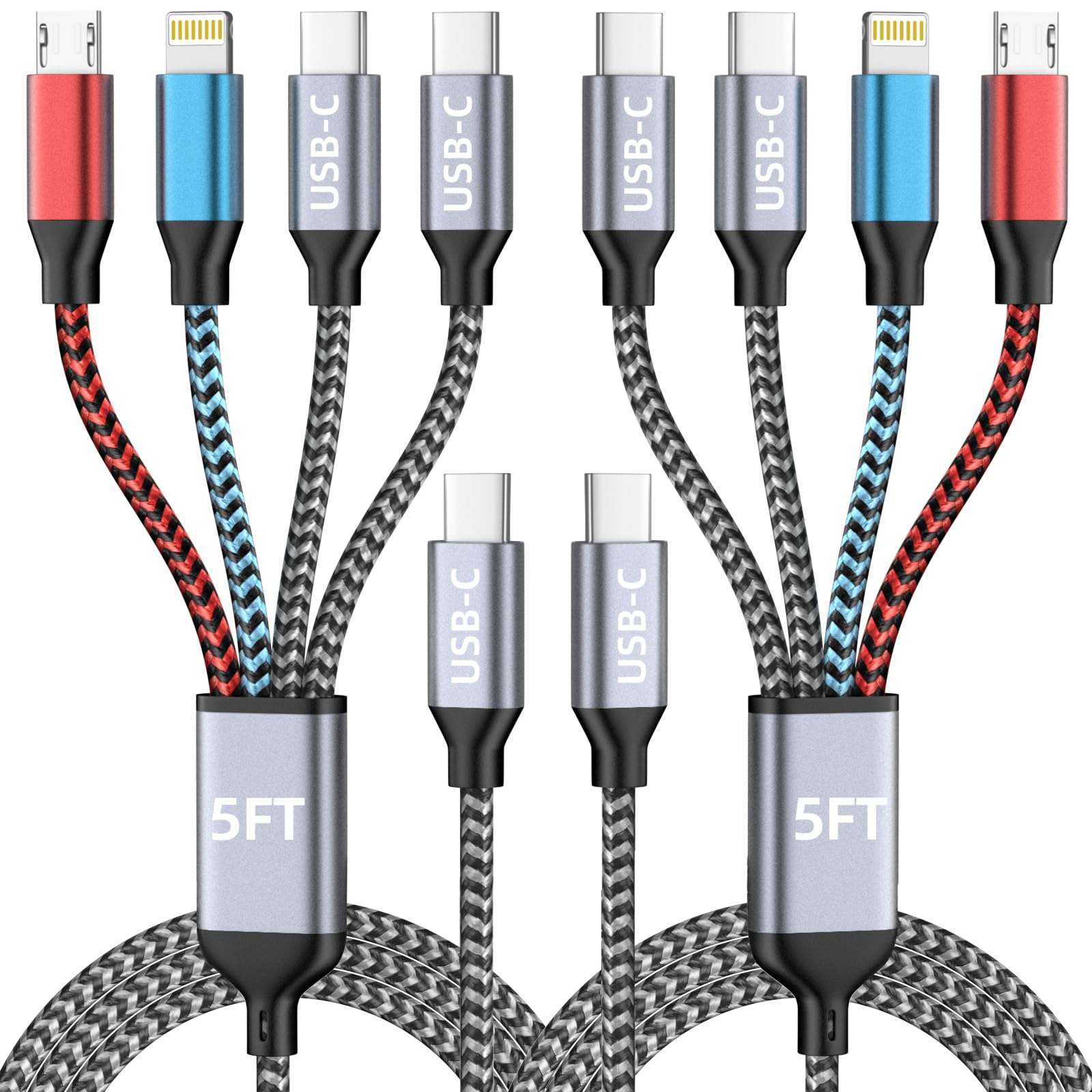 Photo 1 of Jogrytece USB C 4-in-1 Multi Charging Cable