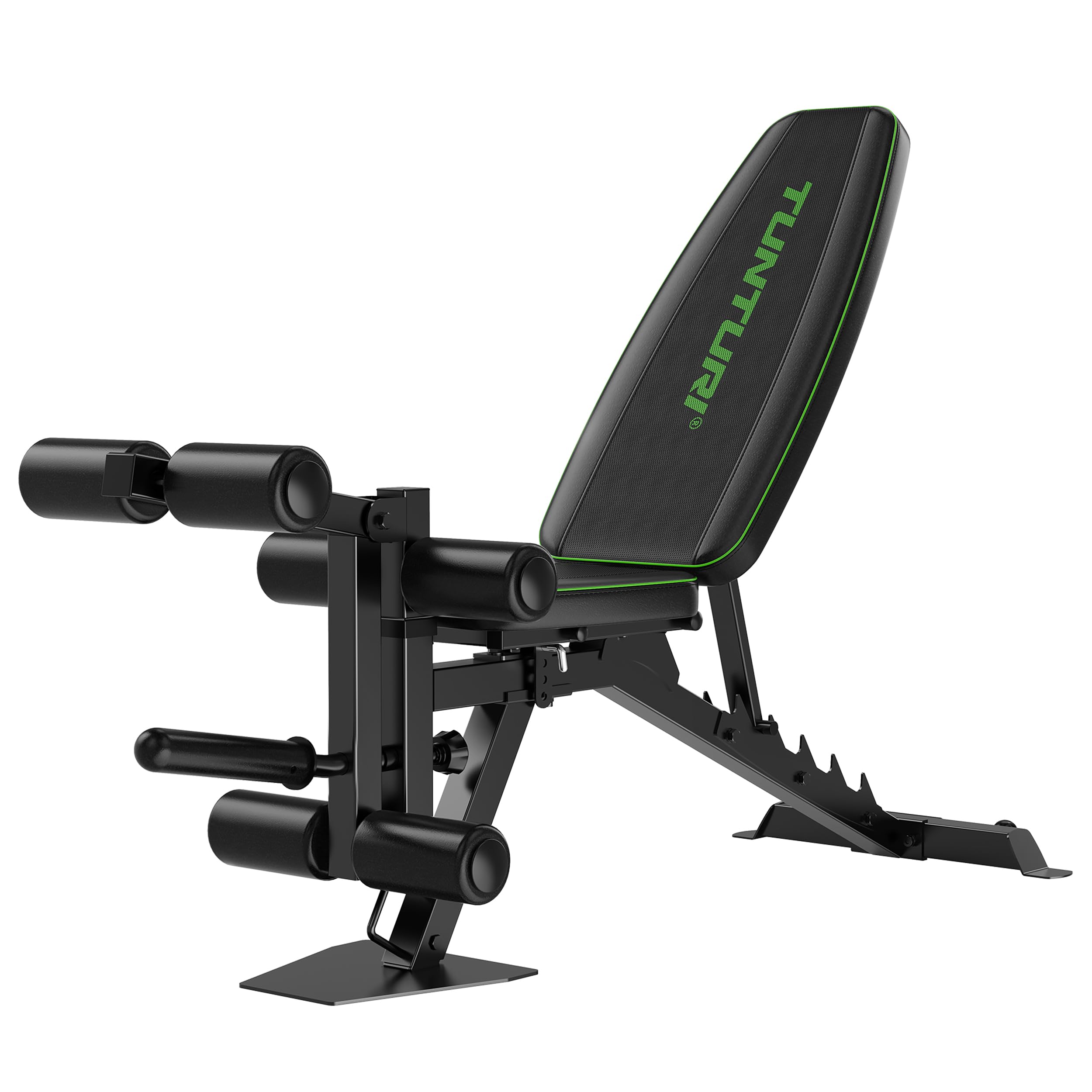 Tunturi UB60 Verstellbare Hantelbank / Trainingsbank / Schrägbank / Utility Bench mit beinhalterung