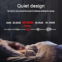 Vista 4 de Toldo para puerta delantera para patio al aire libre, toldo de entrada con diseño de fregadero grande, cubierta de policarbonato, refugio de lluvia