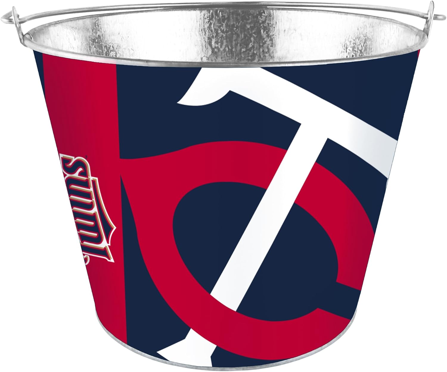 Boelter Brands MLB Minnesota Twins Bucket 5 Quart Hype Design, Team Colors, One Size