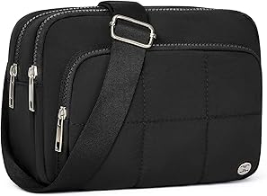 Telena Crossbody Bags for Women, 3-Zip RFID Anti-Theft Cross Body Bag for Woman Travel