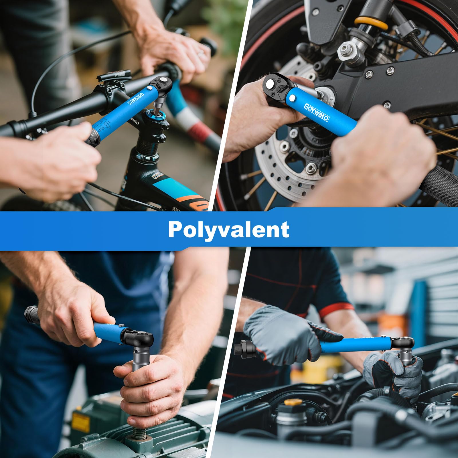 Set di Chiave Dinamometrica con 1/4" 3/8" 1/2", 3-230N·m, 72 Denti | Chiavi Dinamometriche con Precisione ±3%, Doppia Scala, Valigetta, per Moto Bici Auto Camion Bulloni Lavori Meccanici