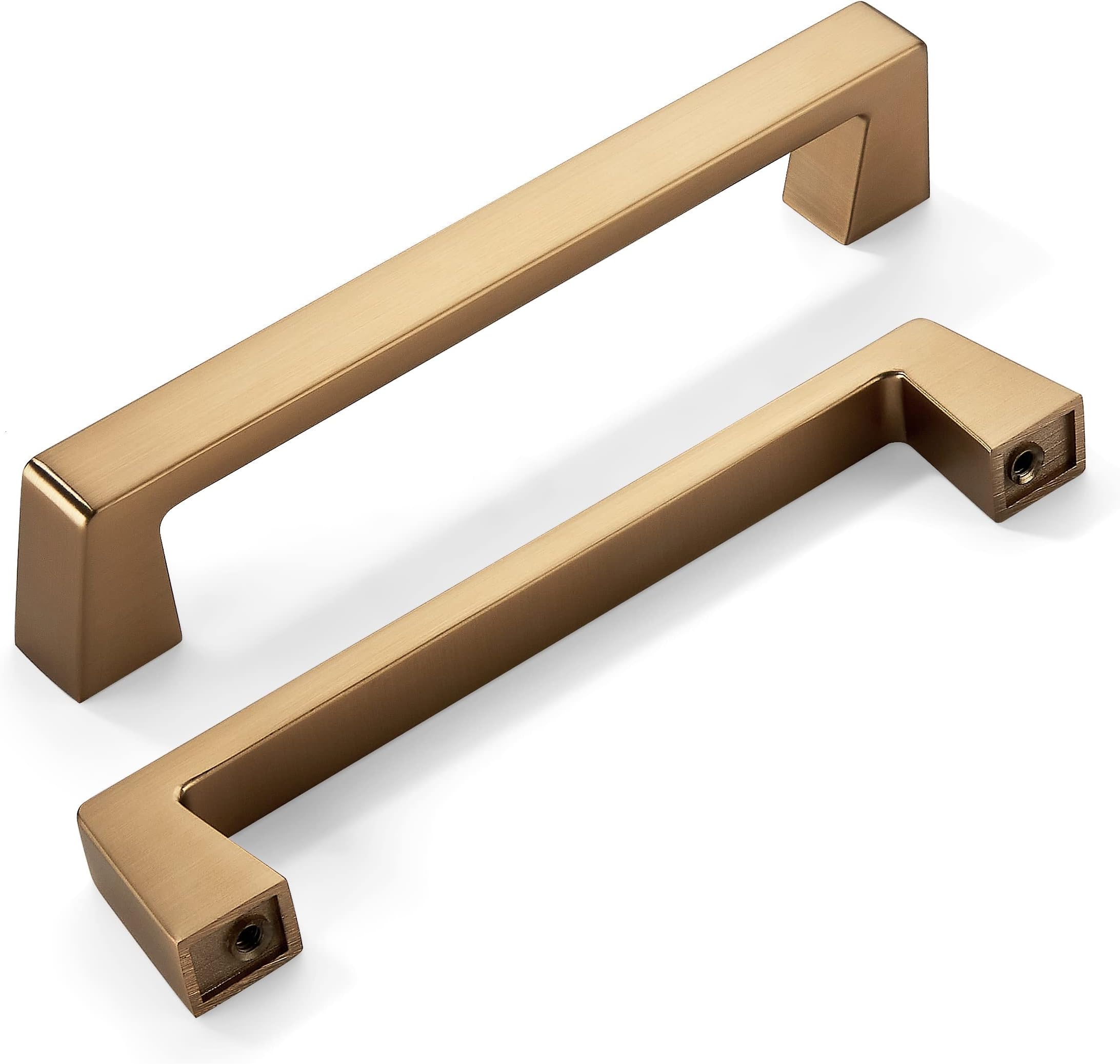 khtumeware 10 Pack 5 Inch(128mm) Kitchen Cabinet Handles,Champagne Bronze Cabinet Pulls Kitchen Cabinet Hardware, Furniture Pulls for Bathroom Cupboard Drawer Handles Dresser Pulls