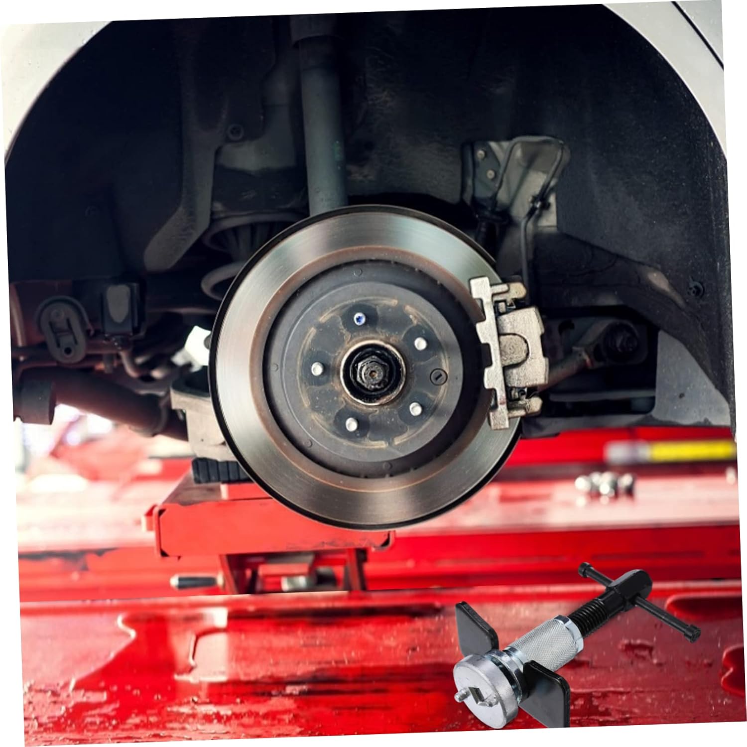 Brake Caliper Tool Kit for Disc Brake Replacement Use Piston Compressor for European and Japanese Cars Durable and Compact Design for Convenient Storage