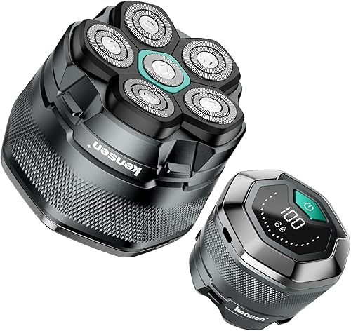 Miniatura 9 de kensen - Afeitadoras de cabeza para hombres calvos - kensen 6D - Afeitadoras inalámbricas de cabeza calva para hombres, regalo de Navidad,