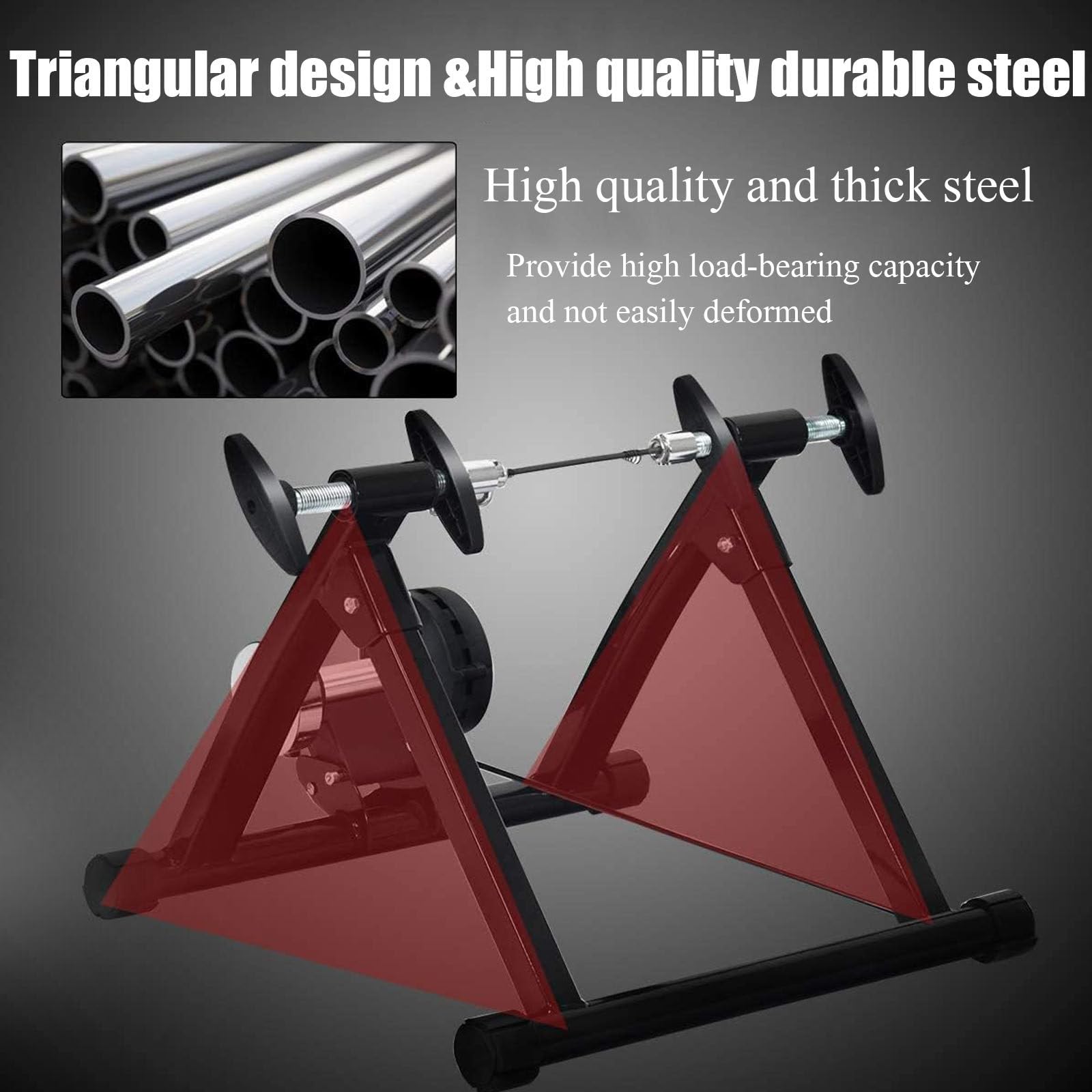 Rodillo Bicicleta Plegable 26' y 29' Magnético 6 Niveles máx,Rodillo de Entrenamiento para Bicicleta,Entrenamiento Ciclismo Interior