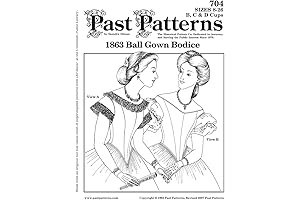 1860s Ball Gown Bodice Sewing Pattern by Past Patterns