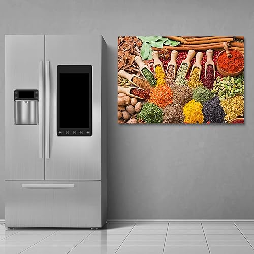 Vista 53 de Arte de decoración de pared para comedor, cocina, cocina, comedor, especias, verduras, cocina, comedor, decoración de pared, pintura artística