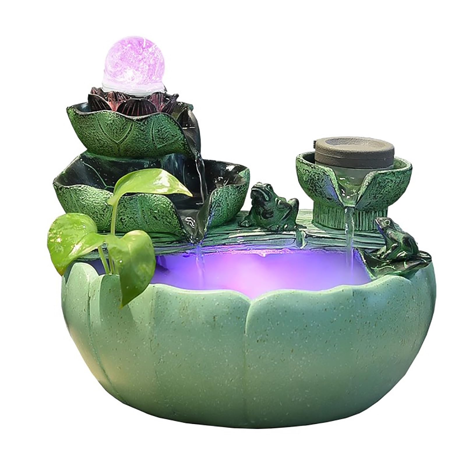 Fontaine à eau d'intérieur anti-stress avec machine sonore et LED