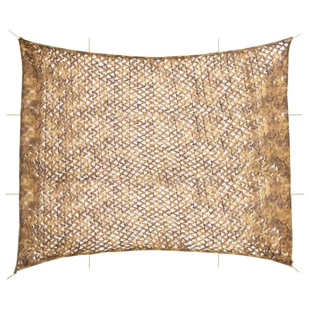 Genérico Red de Camuflaje con Bolsa de Almacenamiento Arena 729x602 cm, Equipamiento de protección para Caza y Tiro Beige,4008267