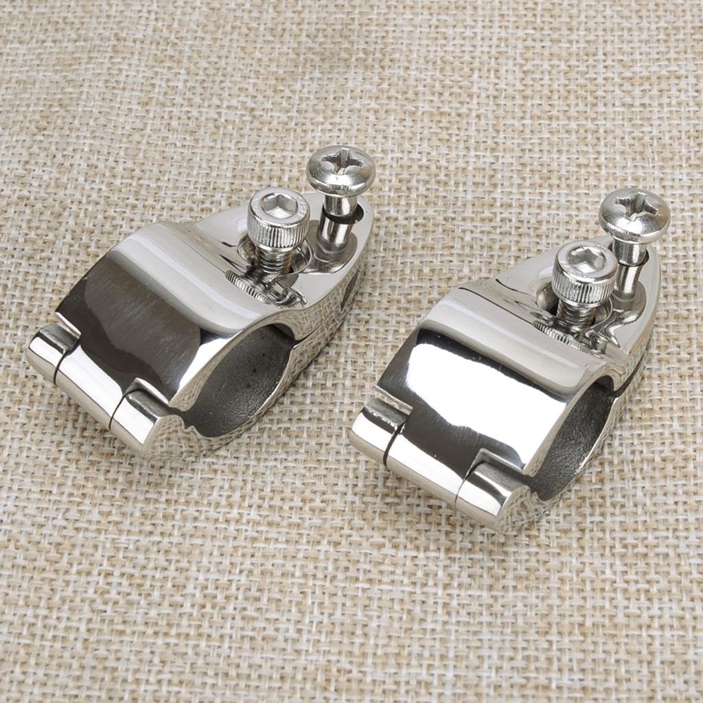 Charnière bimini 22mm en acier inoxydable pour raccord de taud de bateau