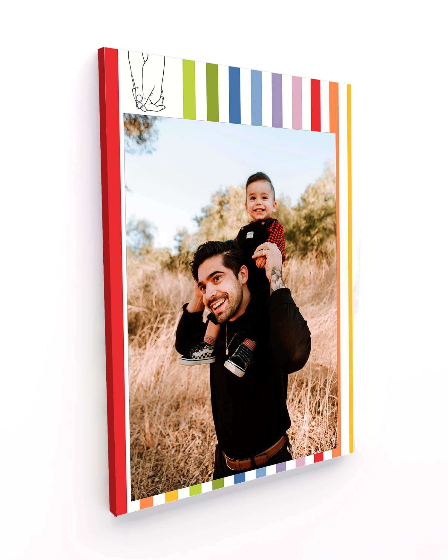Panorama Lienzo Personalizado Love 70x100 cm - Cuadro con tu Foto - Regalos Originales para Cumpleaños