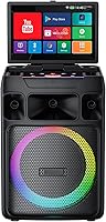 Tjysvnd Smart Karaoke Machine: 14.1" HD Touchscreen, Dual Wireless Mics, 400W Speaker, Android 12 for Parties & Family Sing-Alongs