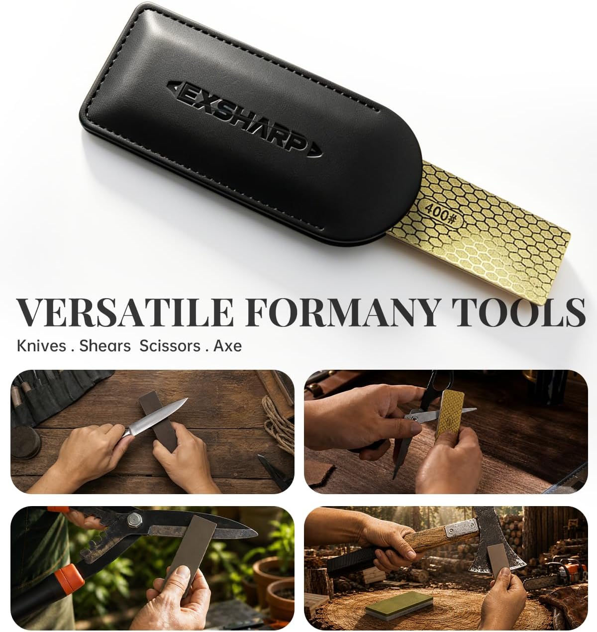 Pocket Whetstone 400/2000 Grit Diamond Sharpening Stone