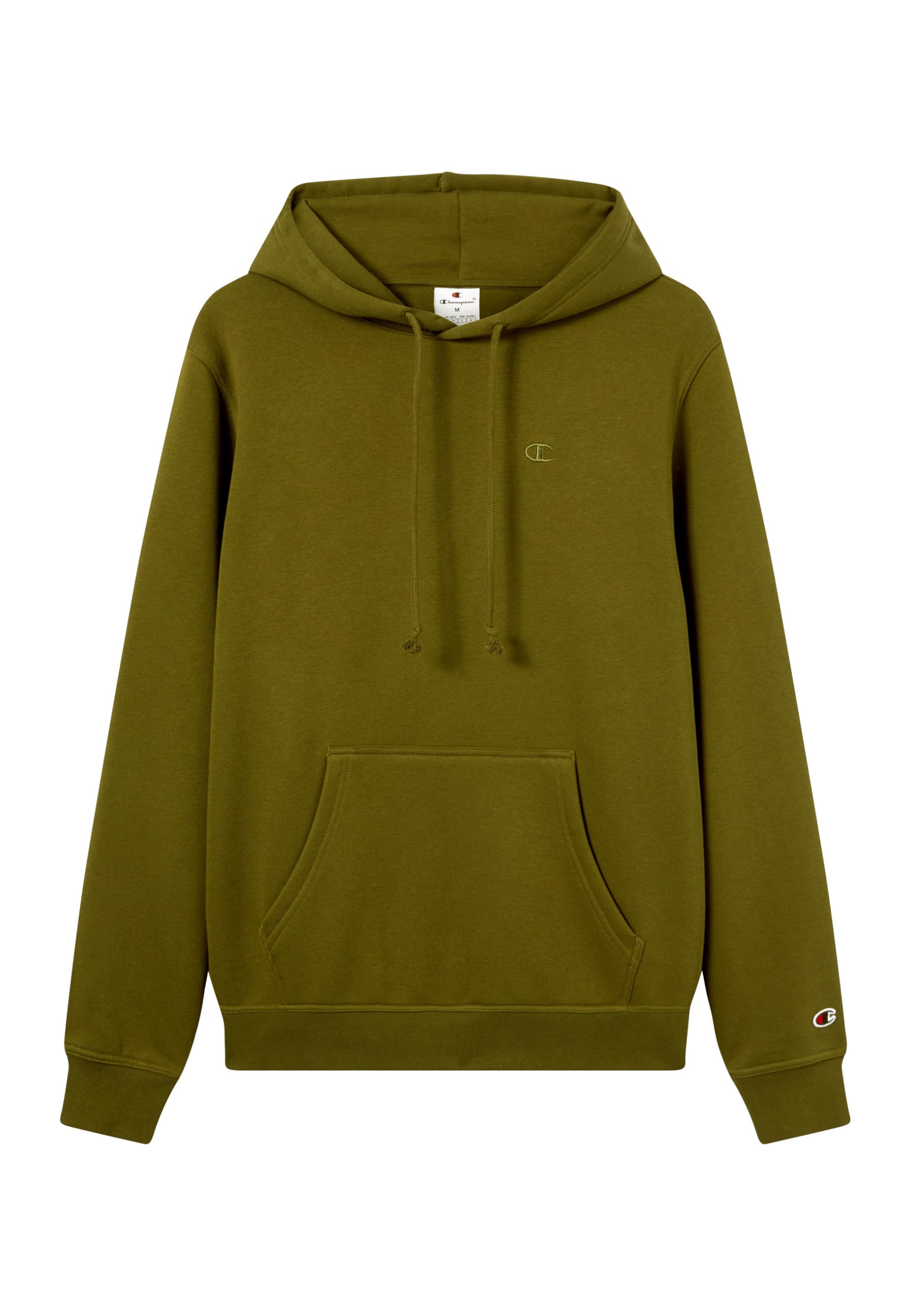 CHAMPION Men’s Hooded Sweatshirt, adjustable drawcord hoodie, front kangaroo pocket, with embroidered small logo