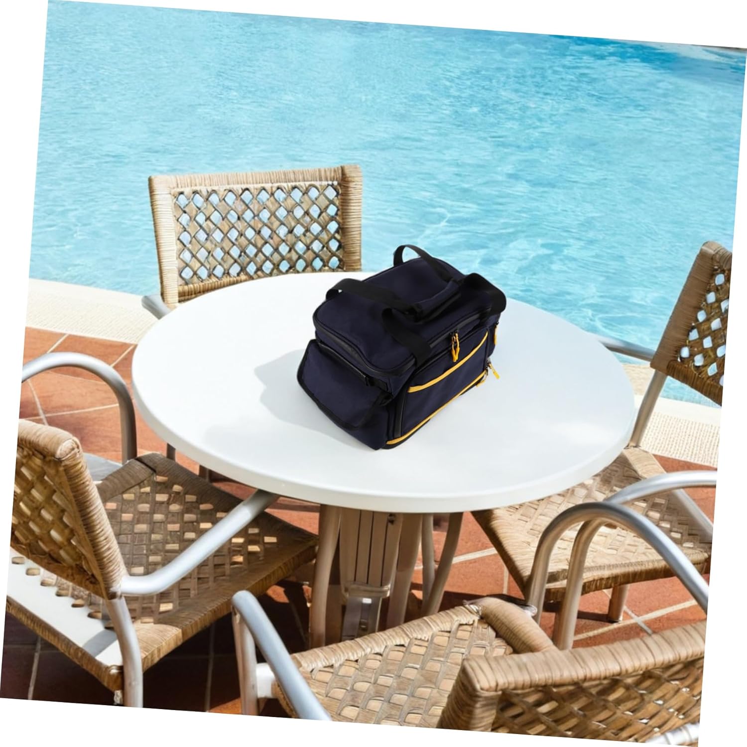 Portable Waterproof Power Storage Bag for Travel and Camping Dustproof Organizer Case for Digital Accessories Compact Carrier Bag for Power Bank and Charging Cables
