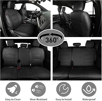 EKR Car Seat Covers for Chevrolet Traverse 2018-2023,7 Seats Full Set