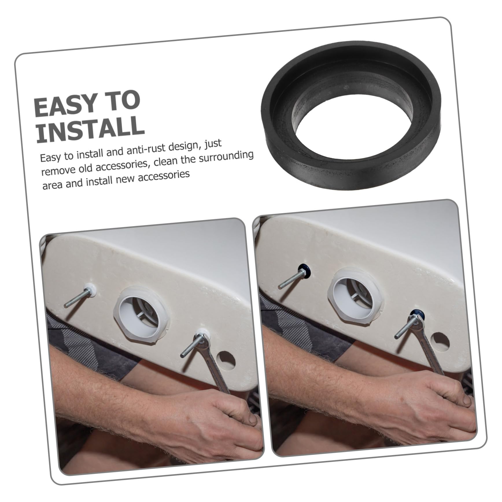 Uonlytech 3sätze Toilettenspülkasten Dichtungsring Bolzen Und Schrauben Universelle Toiletten Ersatzteile Für Einfache Installation Und Zuverlässige Abdichtung