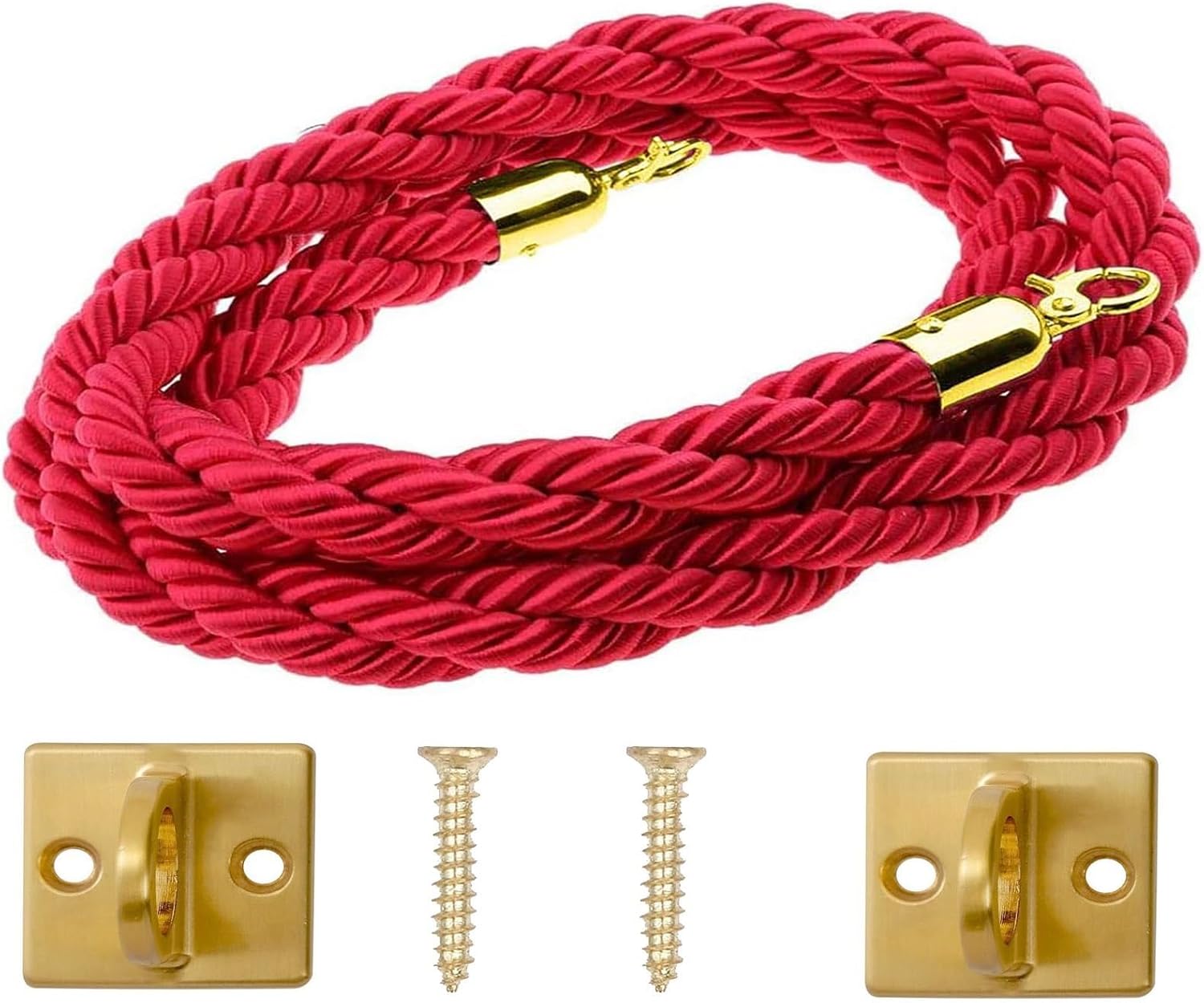 Corda Divisoria Per Code 1,5 M | Con Ganci, Per Controllo Folla, Blu - Foto 5