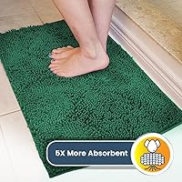 Vista 95 de Muddy Mat Tapete súper absorbente para interiores, de microfibra de secado rápido, antideslizante, para puerta principal, lavable a máquina