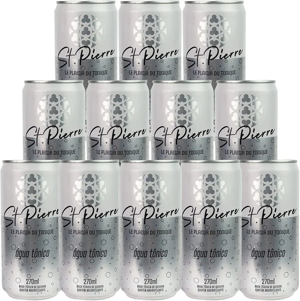 WebBar, Água Tônica St. Pierre Lata de 270ml 12 Unidades