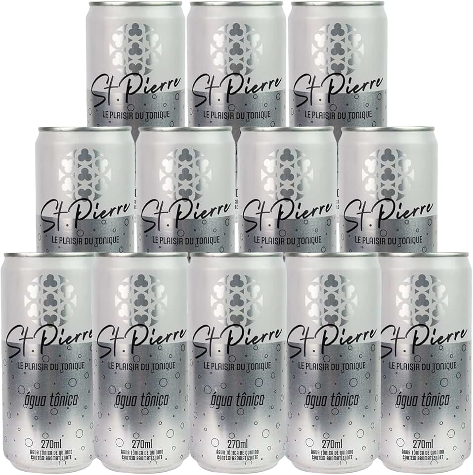 Água Tônica St. Pierre Lata de 270ml 12 Unidades