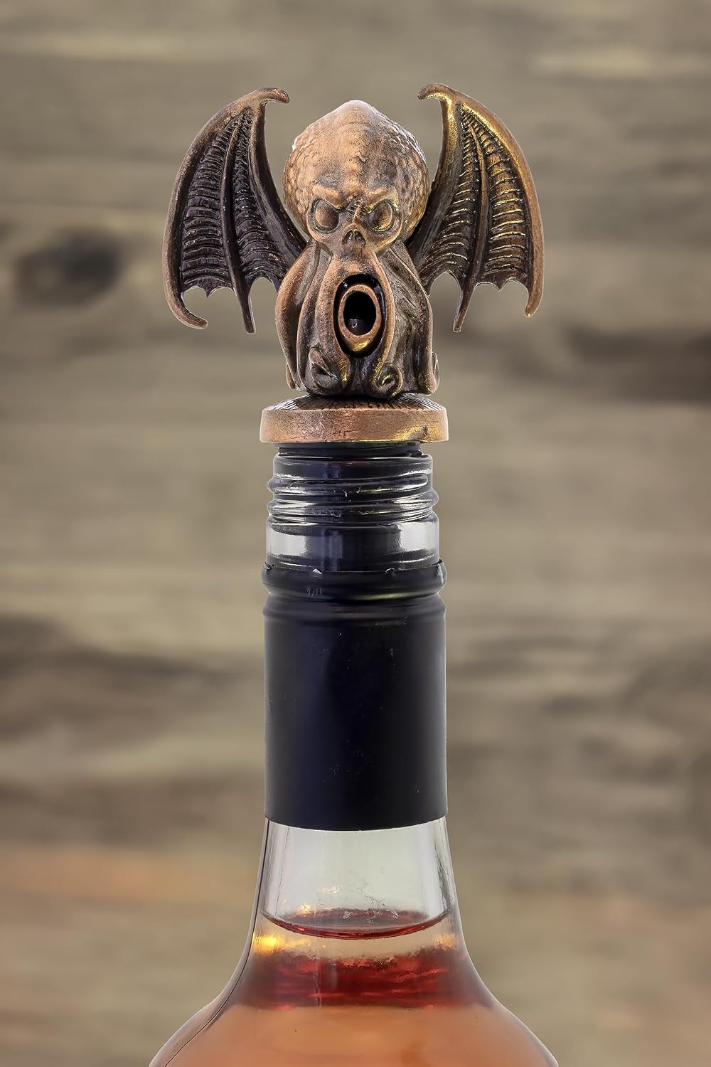 Pour People's Market Cthulhu Wine Aerator - Decanter Pour Spout - Wine Accessories - Red Wine - Liquor - Great for Halloween and Wine Parties - Unique Goth or Christmas Gift for Wine Lovers