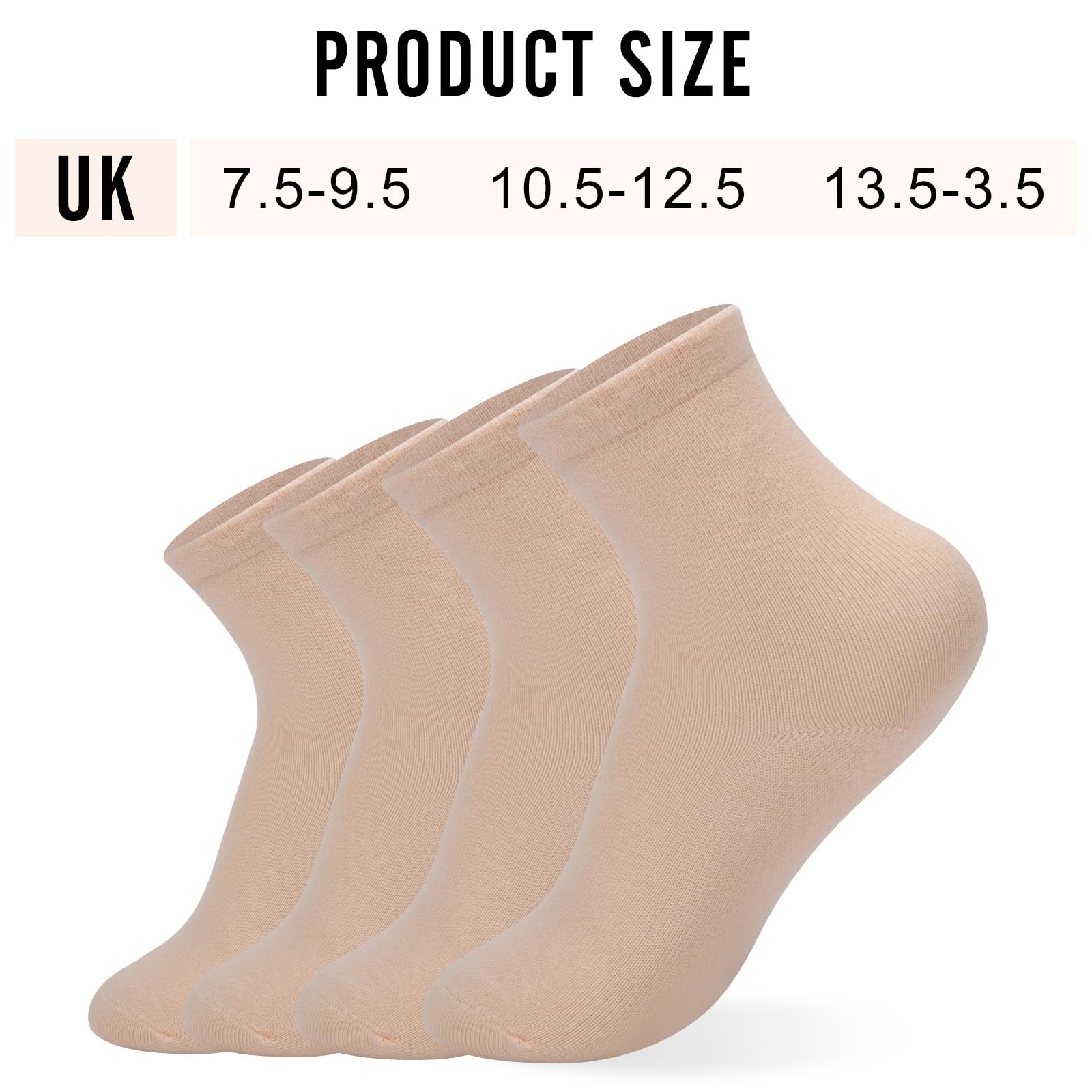 Lot de 4 paires de chaussettes de ballet pour filles, en coton oxygéné respirant, rose nude, orteils sans couture, chaussettes de danse extensibles pour tout-petits/enfants