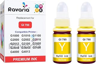 Ravaria GI 790 Ink Compatible with Canon Pixma G Series Printers (G1000, G1010, G1100, G2000, G2002, G2010, G2012, G2100, ... Price In India