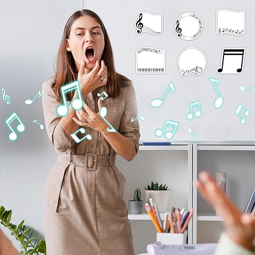 Miniatura 4 de Paquete de 30 notas adhesivas de música, 600 hojas de notas musicales para música, regalos de agradecimiento para profesores, recuerdos de fiesta,