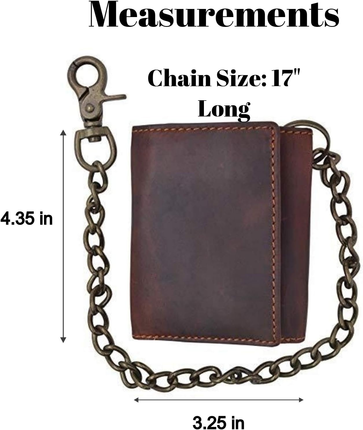 Portafoglio Oxford Trifold In Pelle Marrone | Disponibile! | Lucleon - Foto 4