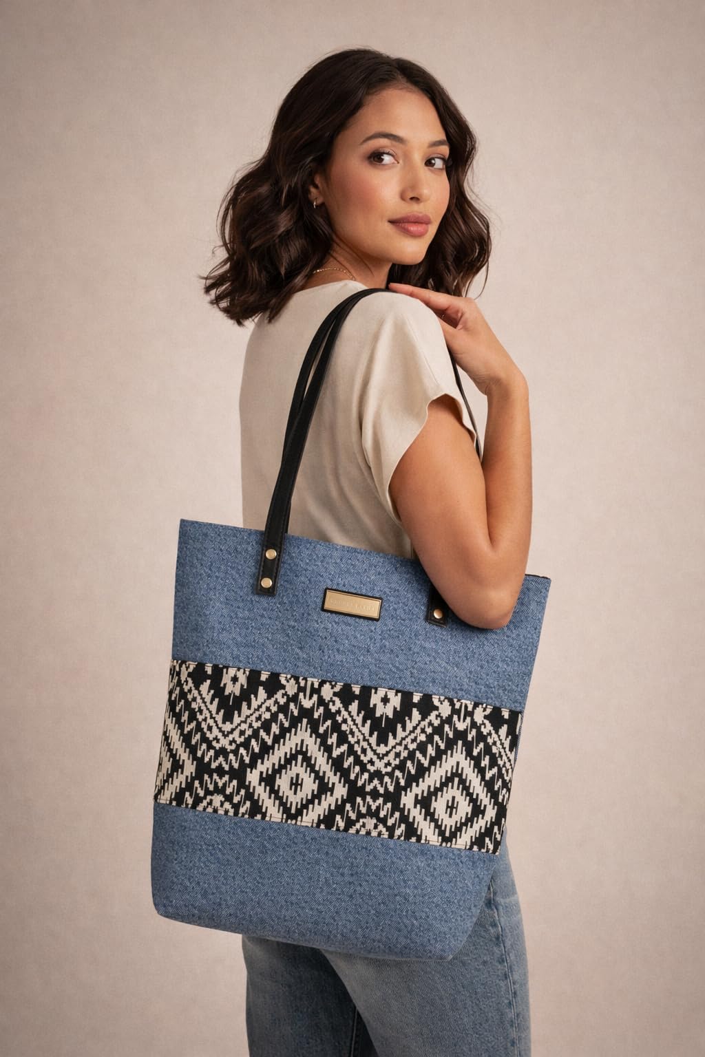 kanvas katha Denim Tote Bag-picture-20
