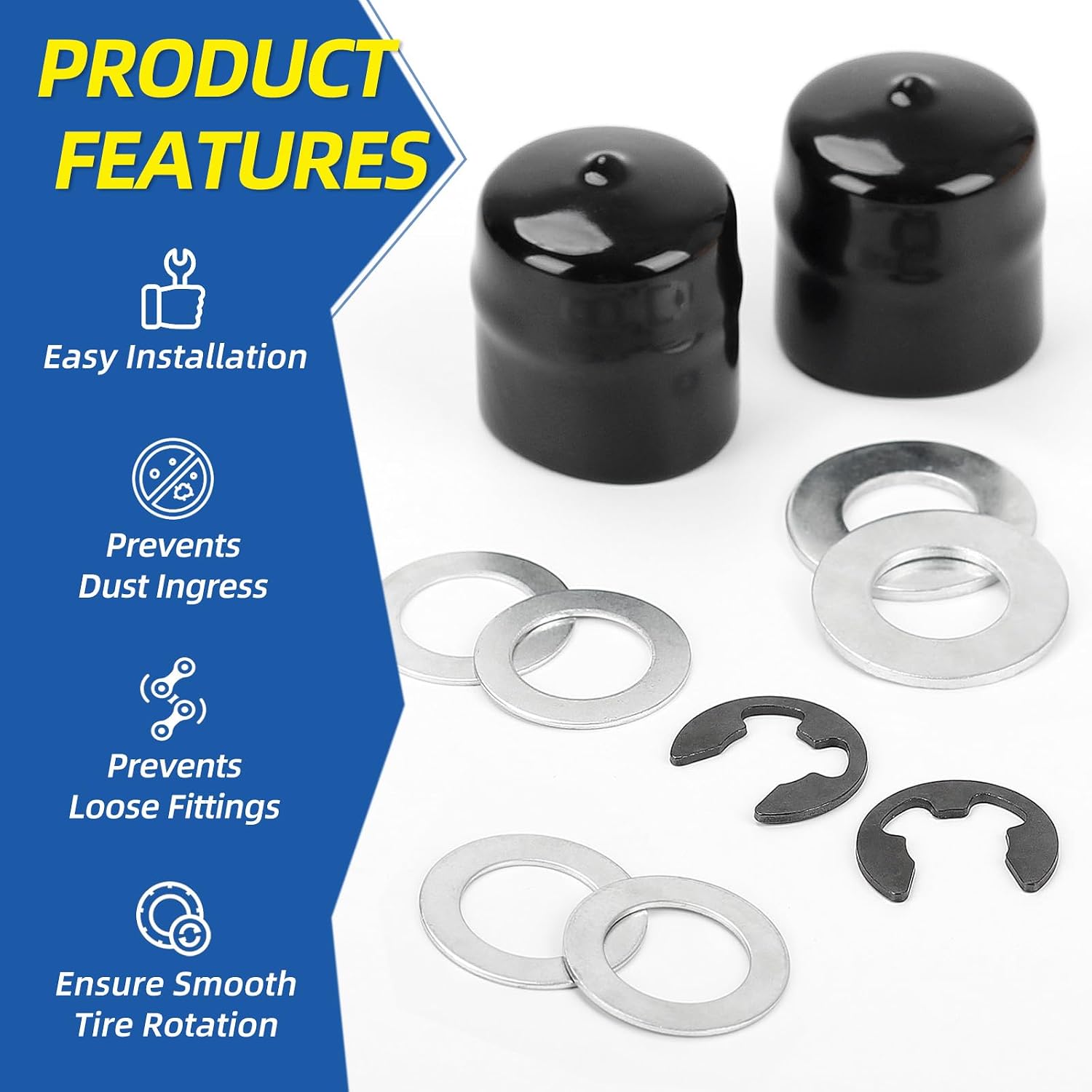 GICOOL Lawnmower Wheel Hardware Kit, Compatible with Husqvarna Craftsman AYP Poulan Huskee Jonsered 532188967 532121749 812000029 121748X 121749X 583512801 532436874 12000029