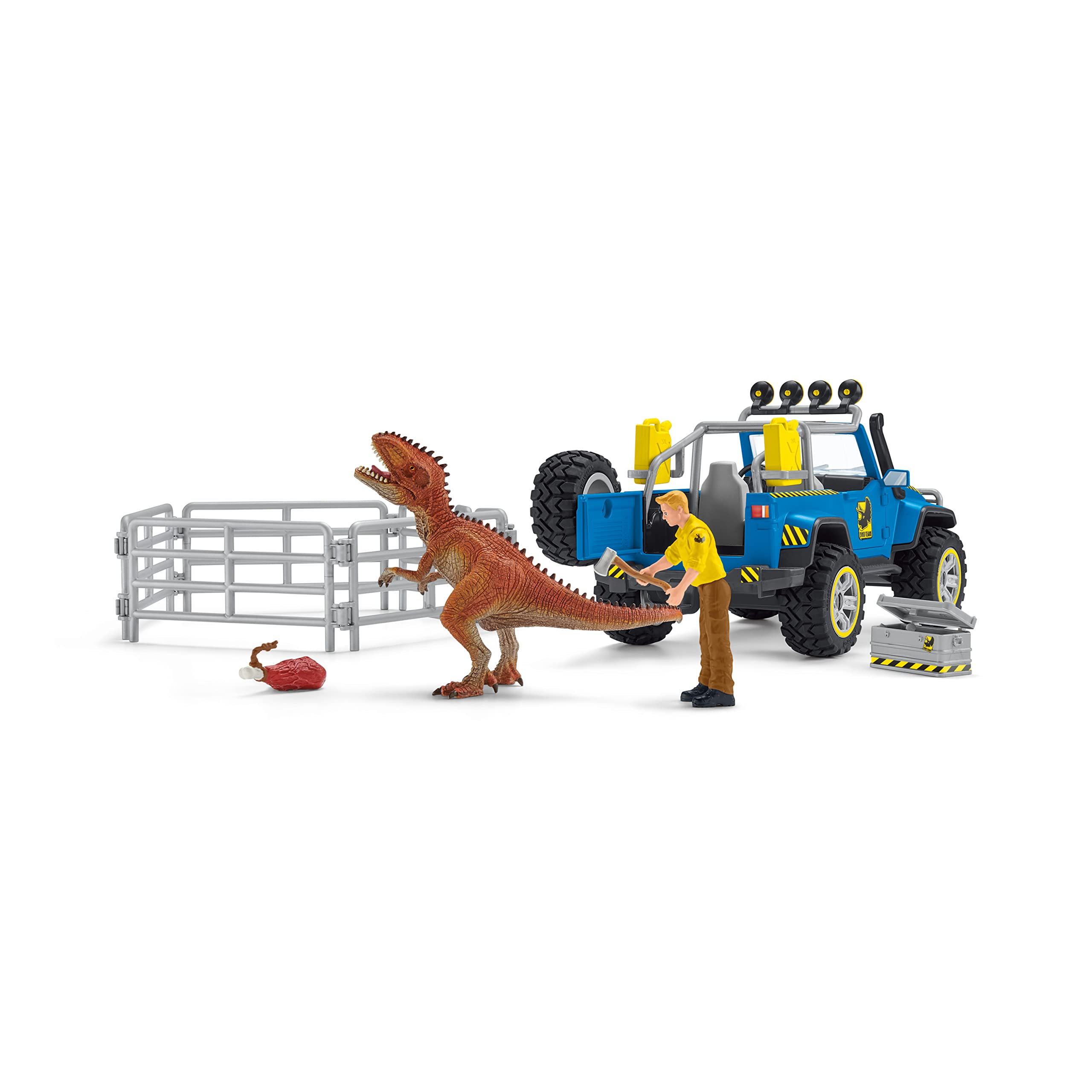 【新品未開封】Schleich　4WDオフロードとダイノベース　恐竜セット売り 楽天市場】4WDオフロードとダイノベース 41464 恐竜フィギュア プレイ