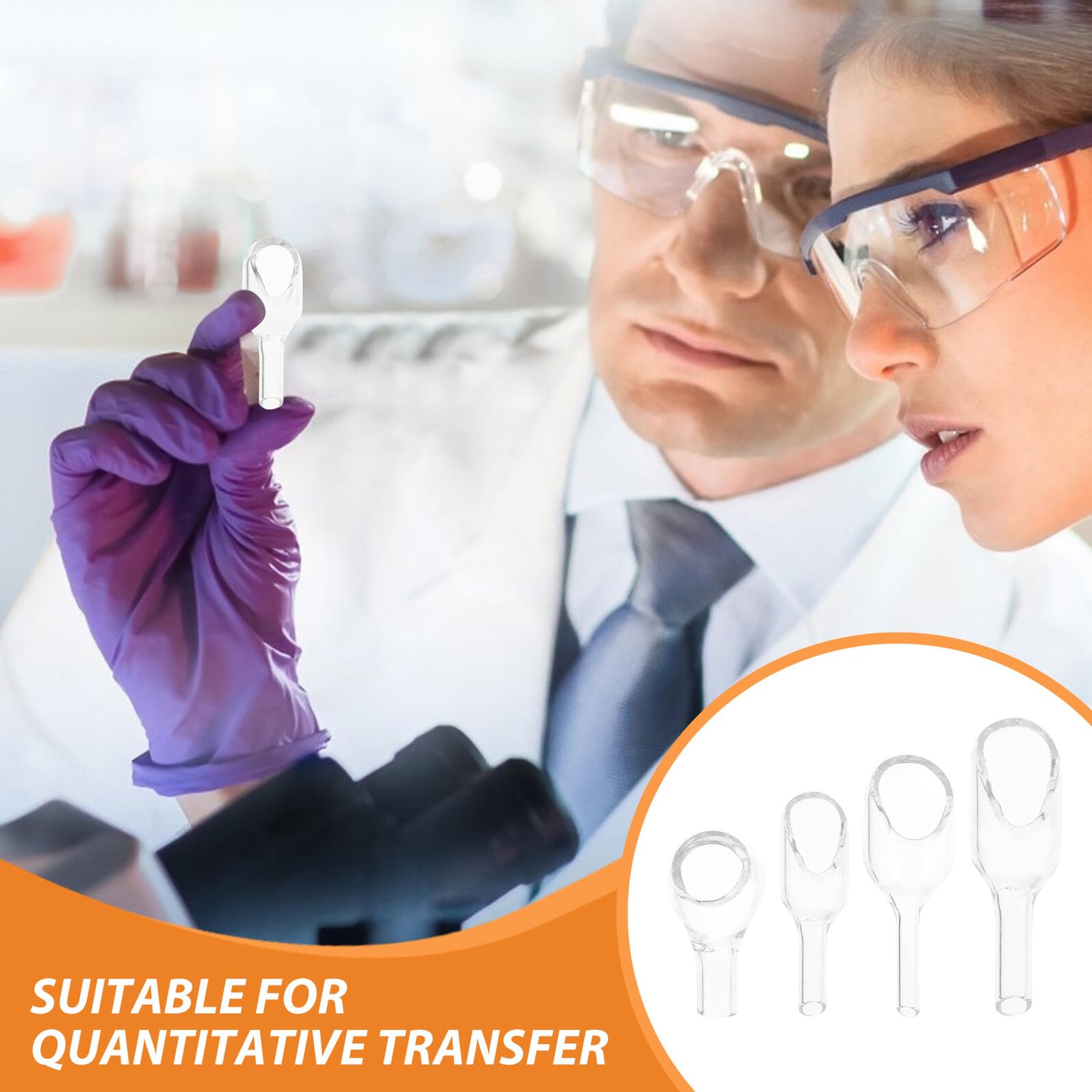 SOLUSTRE Glas Wägeschiffchen 4 Stück Transparentes Laborglas mit 4 Größen (15x25mm bis 25x75mm) – Temperaturbeständige Wägeschalen und Wiegetrichter für Laborproben und Chemische Analyse