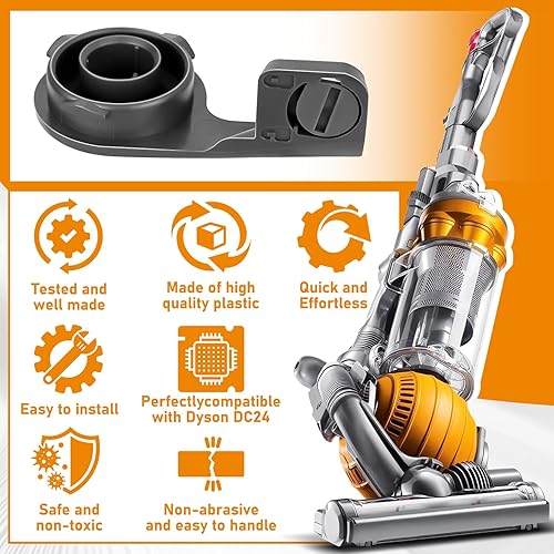 Miniatura 4 de HASMX 915934-01 Conjunto de tapa de extremo de rollo de cepillo, conjunto de tapa de extremo al vacío, tapa de repuesto para aspiradora Dyson DC24