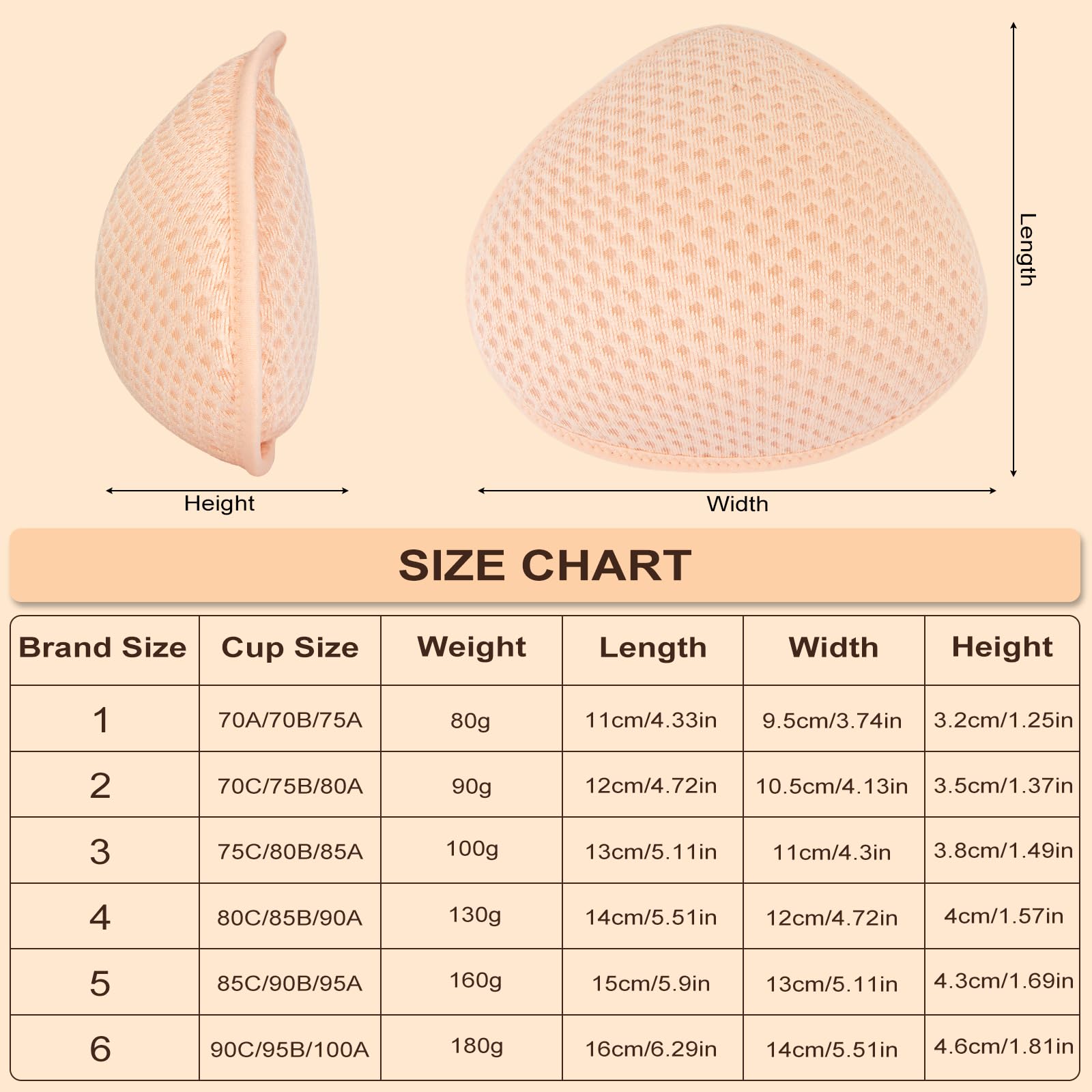 Forme del seno, protesi mammarie in silicone per mastectomia da donna, inserti per reggiseno, imbottitura in silicone