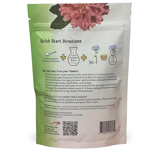 Miniatura 9 de Flower Boosters Cut Flower Food  Fórmula biodegradable a base de alimentos reales segura alrededor de mascotas y personas, extiende la vida útil del