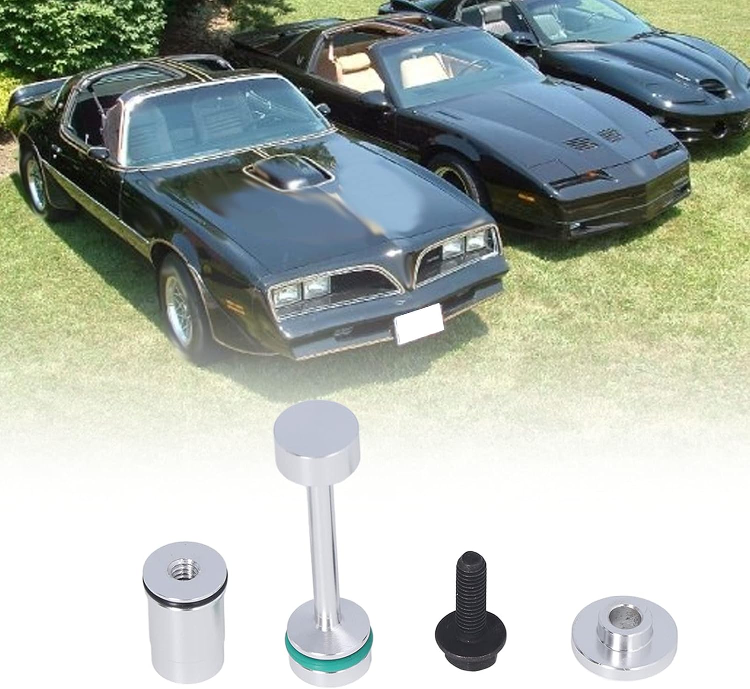 Leakproof Oil Pipe Support Kit,Oil Diverter Barbell Galley Plug Kit,Aluminum Oil Diverter Barbell by Pass Pickup Tube Hold Down Gallery Plug Set for LS Engines 4.8