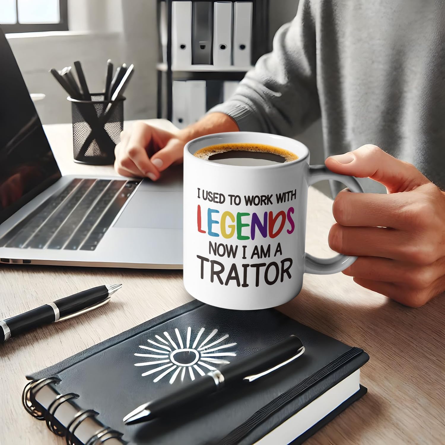 Used to Work With Legends Now I Am a Traitor, Funny Retirement Leaving Mug Tea Cup, leaving Gifts for Men Women Friend Bestie Coworker Boss Manager Employer, Office Retirement Leaving Gifts - Image 5