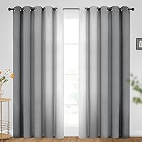 Vista 11 de SimpleHome Ombre Room Darkening Curtains 96 inches Length for Bedroom,Grommet Gradient Light Blocking Beige Gradient Window Curtains for Living