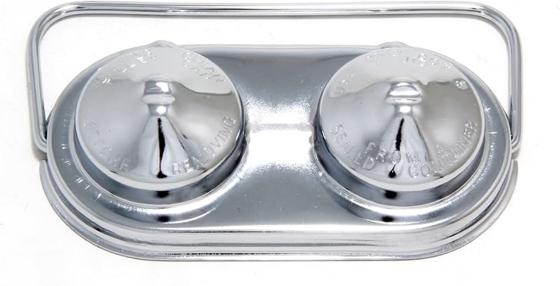 Tampa cromada do cilindro mestre de freio Trans-Dapt Performance 9100 – 1 unidade