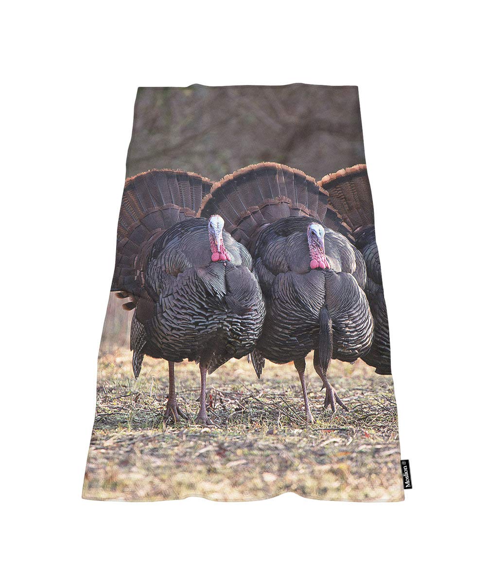 Moslion Comfy Bath Towels The Forward Wild Turkey Hunting Soft Bathing/Beach/Camping Towel for Women Men Girls Boys Large Size 64x32 Inches