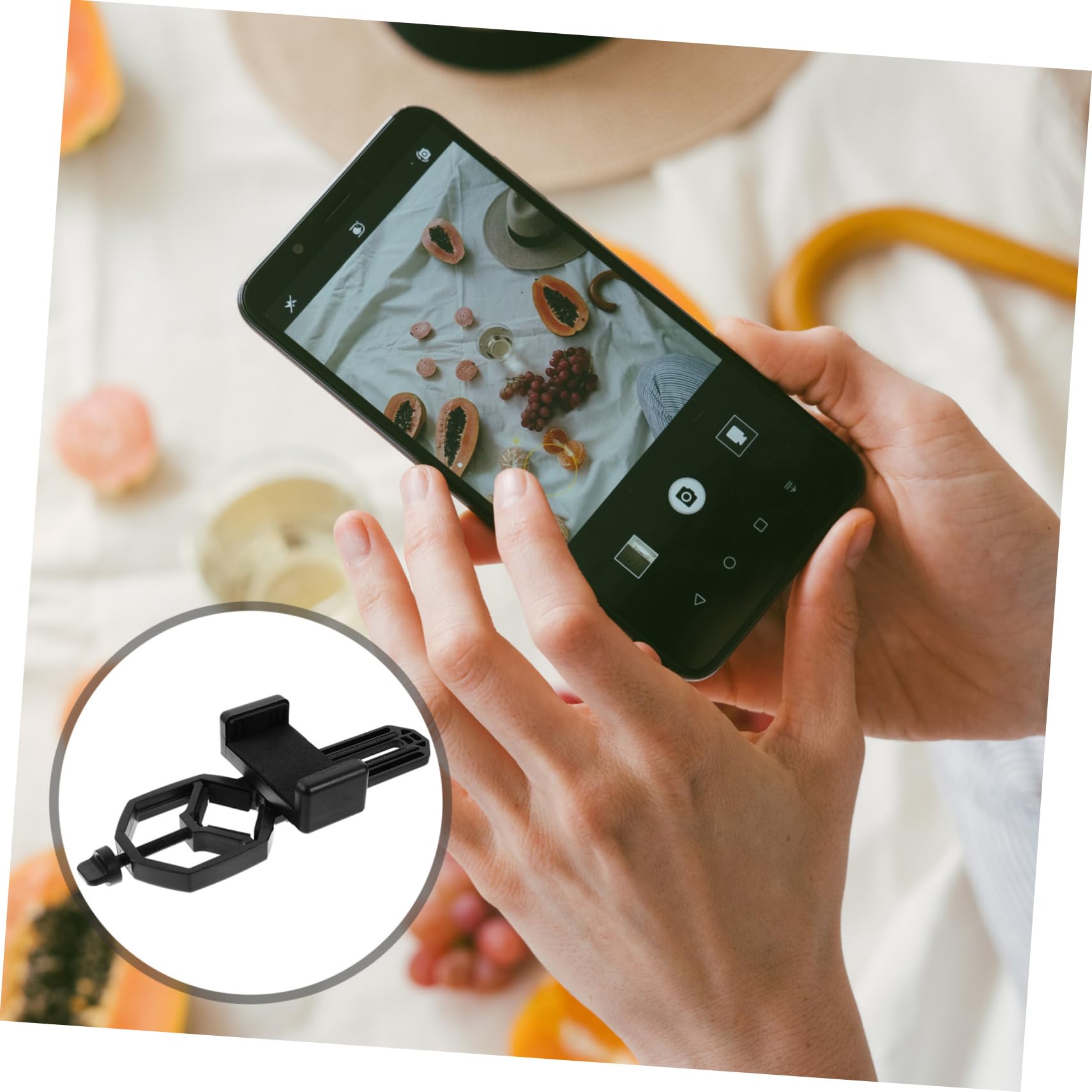 BELLIFFY Telescope Phone Holder Microscope Camera Phone Telescope Clip for Sports Bird Watching