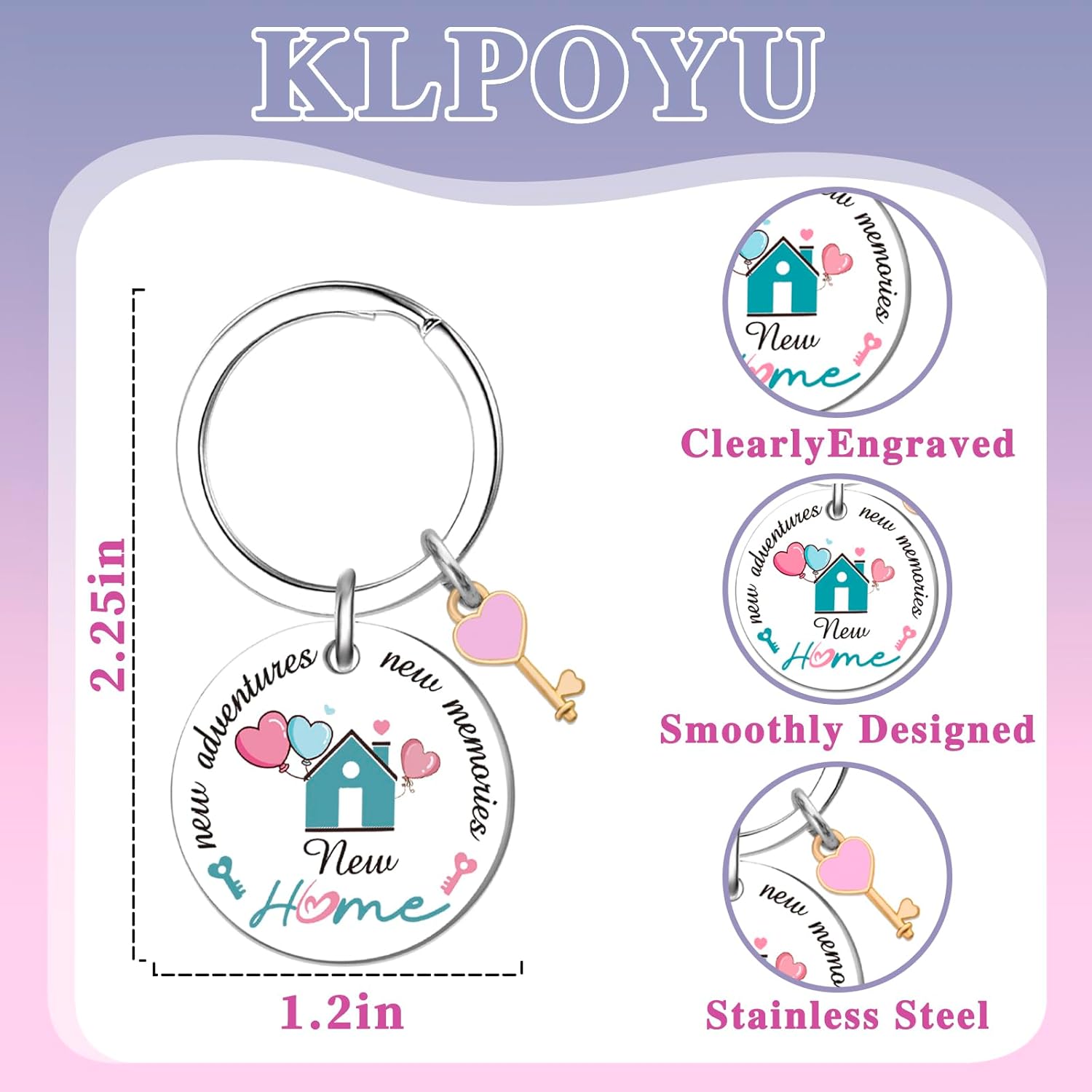 Gift For Home Owner House Warming Gifts New Home Women Housewarming Gifts New House Keychain Funny Housewarming Gift for Women Men Homeowners - Image 6