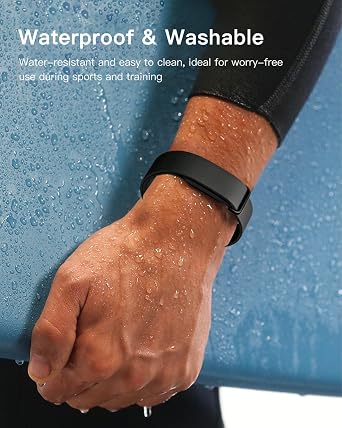 Google Fitbit Air対応バンド スクリーンレスアクティビティトラッカー、ソフトシリコン交換用ストラップ、防水スポーツリストバンド、調節可能なフィットネストラッカーバンド 男女兼用
