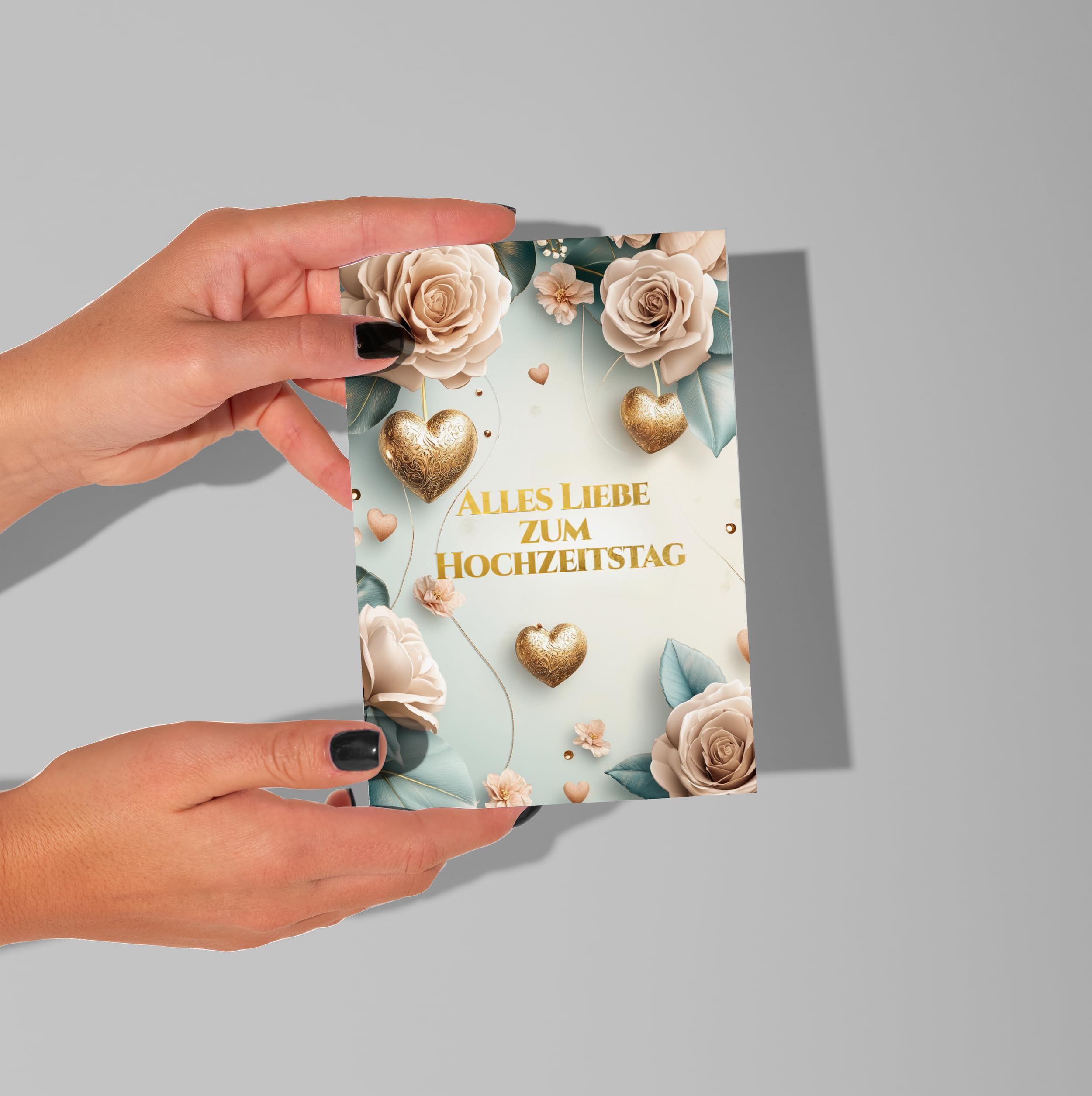 WBdesignz Liebeskarte „Für Immer Wir“ – XXL 22x22 Cm, Mit Umschlag, 300g/m² Premiumpapier