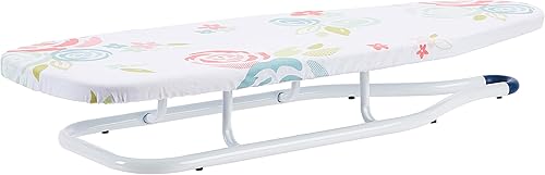 Tienda Basics Tabla de planchar Mesa 30.3x11.4 in, Blanco, Floral